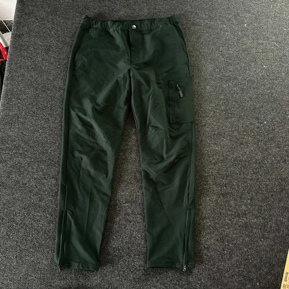 Fielder Bonobos Mens Cargo Pants Green Elastic Waist Zip Ankle ABM11037A-1268G M